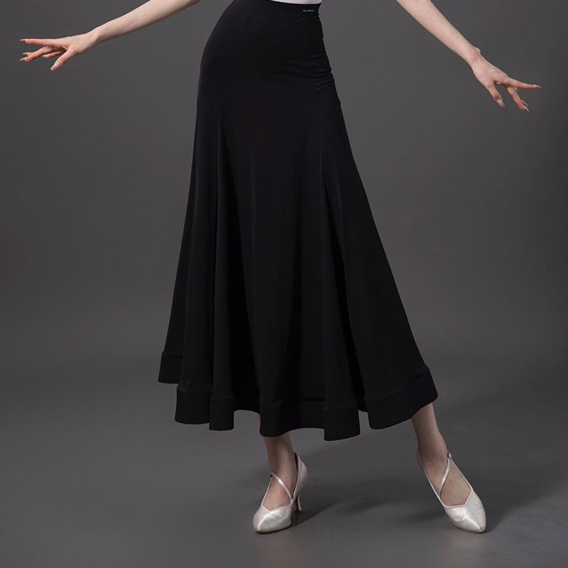 Ballroom Dance Skirt with Lace Hem | 918