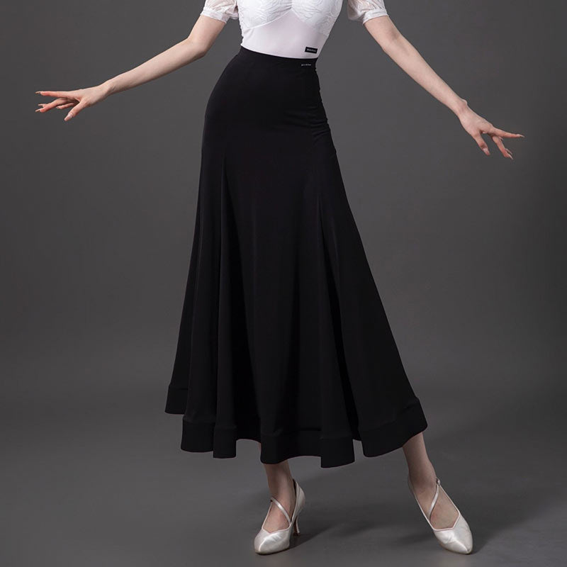 Ballroom Dance Skirt with Lace Hem | 918