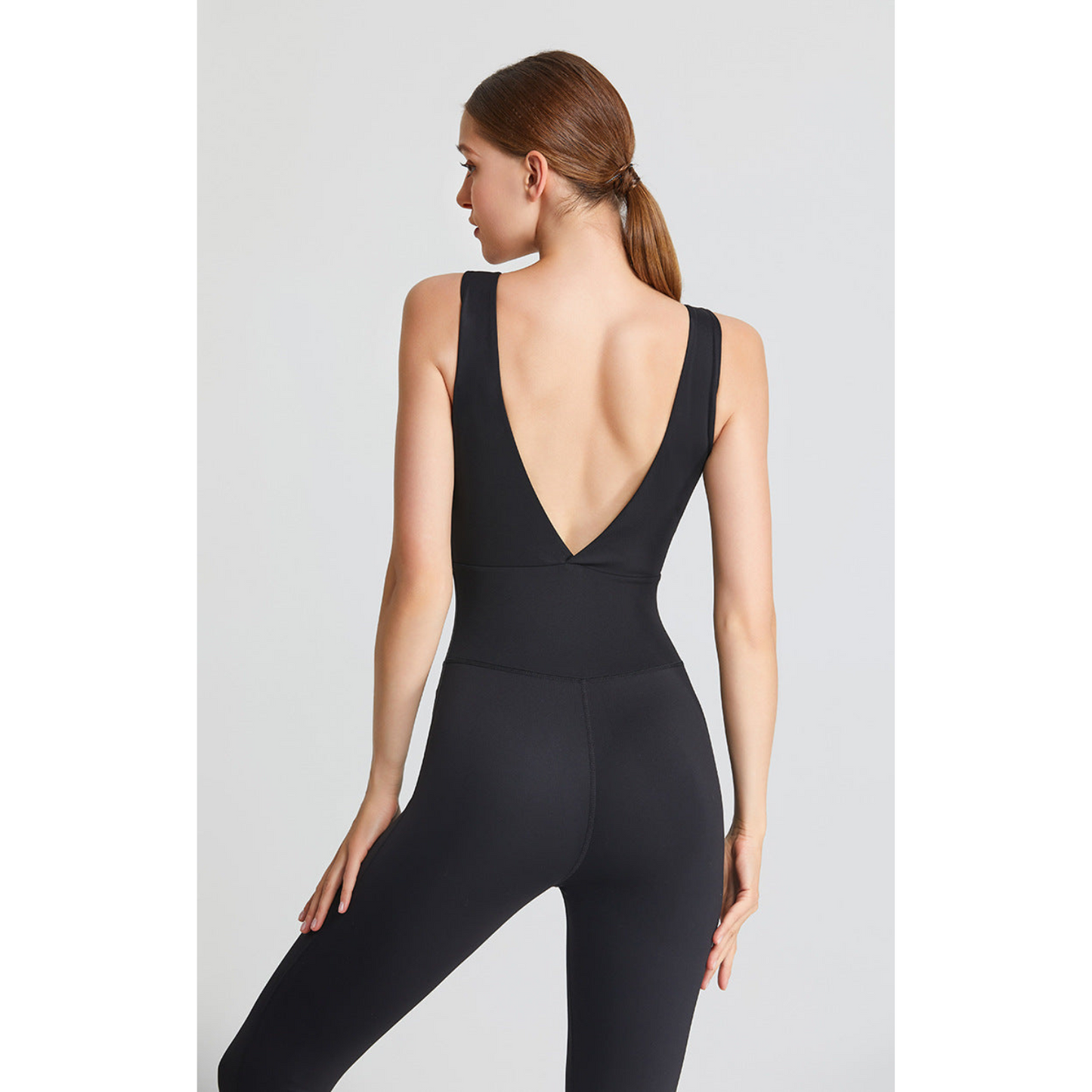 The Muse Fitness Jumpsuit – V-Back