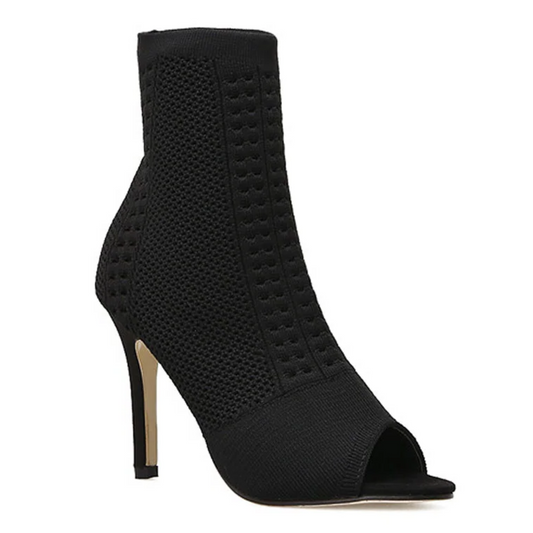 Peep-Toe Dance Booties | 505