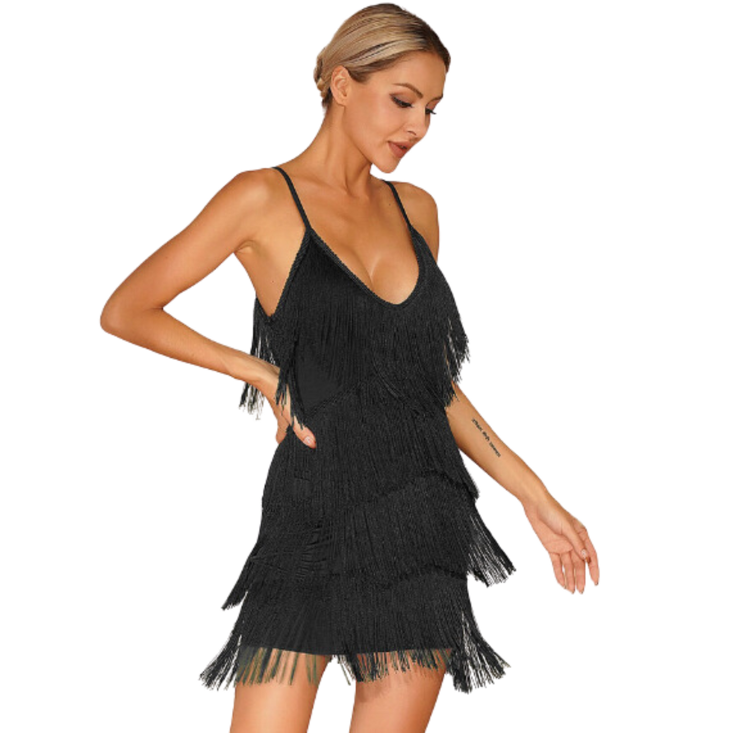 Vibrant Fringe Dance Dress | 164
