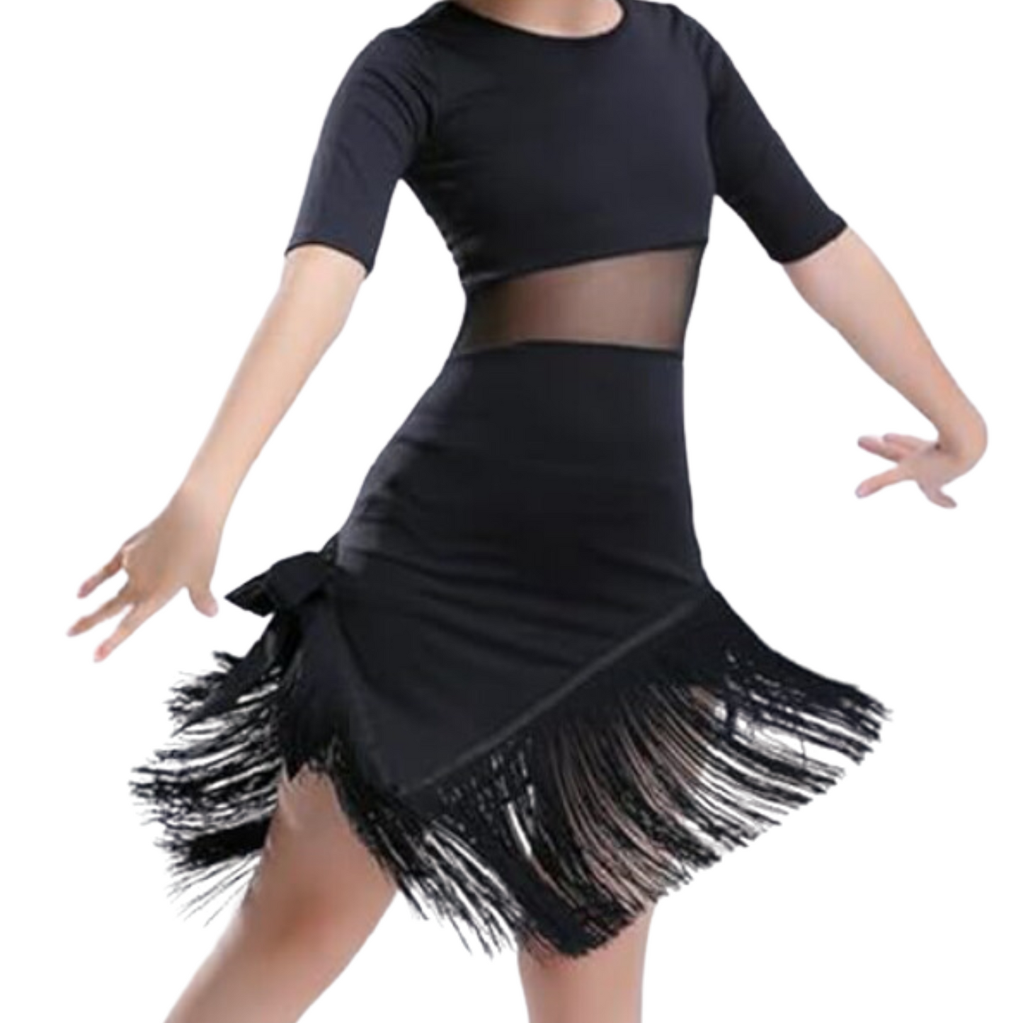 Midnight Elegance Latin Dance Dress | 901