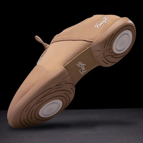 Fuego Latte Split-Sole Dance Sneakers