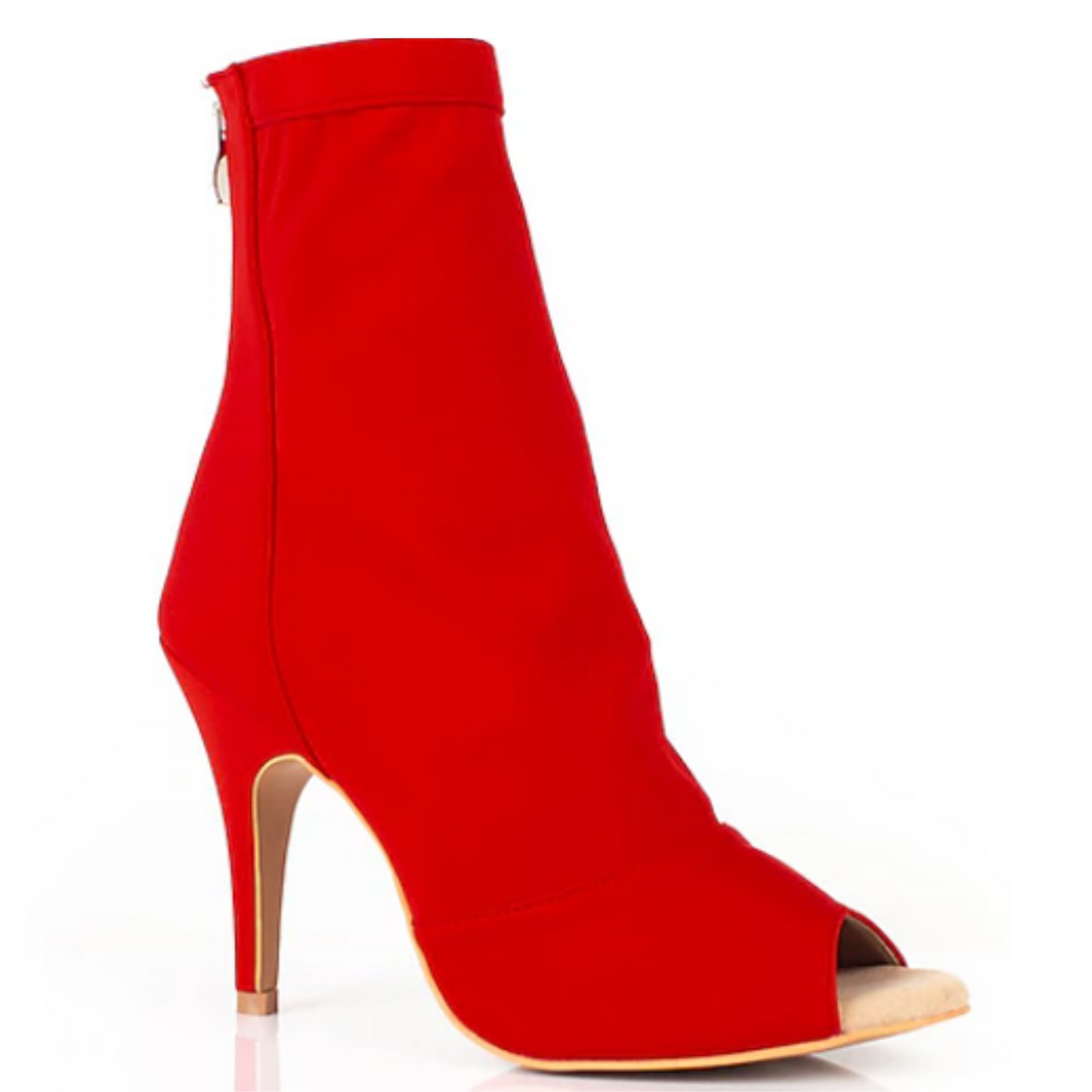 Lebendige Peep-Toe Tanzstiefeletten | 508