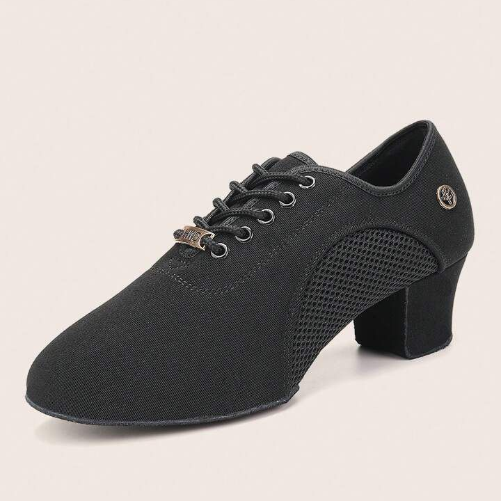 Viva Mesh – Mid-Heel Black Practice Dance Shoes | 429