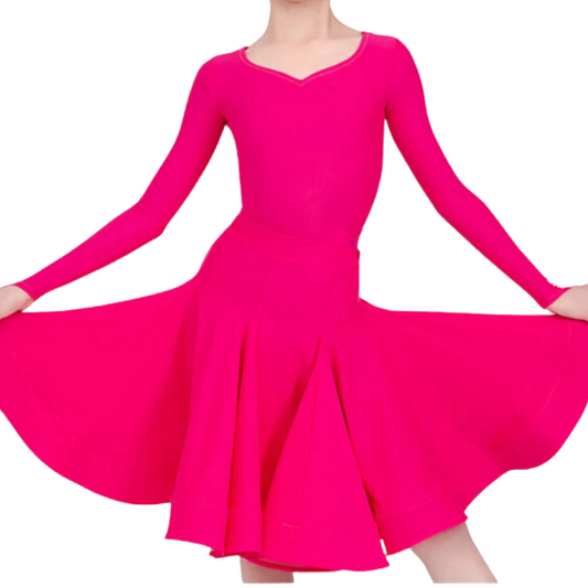 Langärmliges Tanzkleid für Kinder | 104