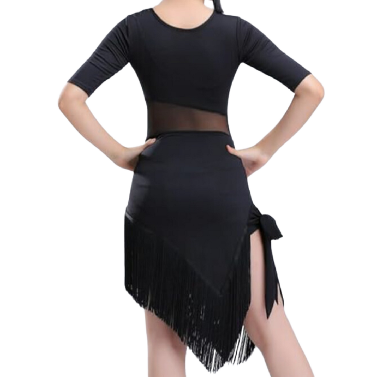 Midnight Elegance Latin Dance Dress | 901