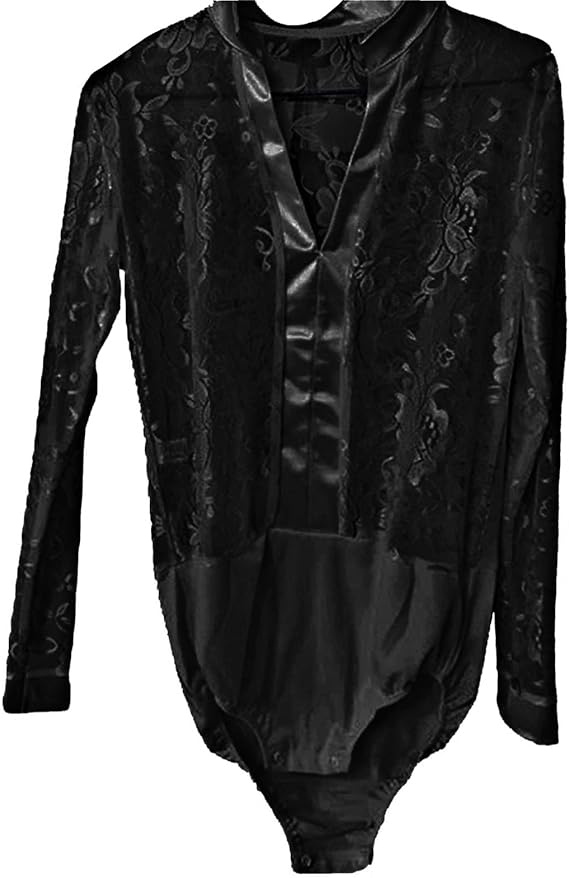 Boys' Floral Lace Latin Dance Bodysuit | 814