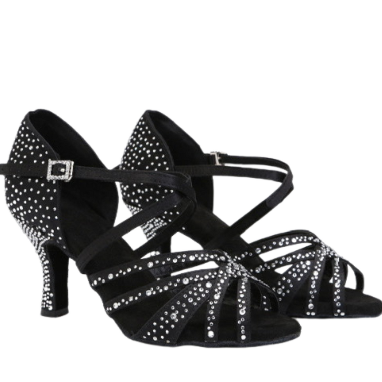 Sparkle Strappy Latin Heels | 113
