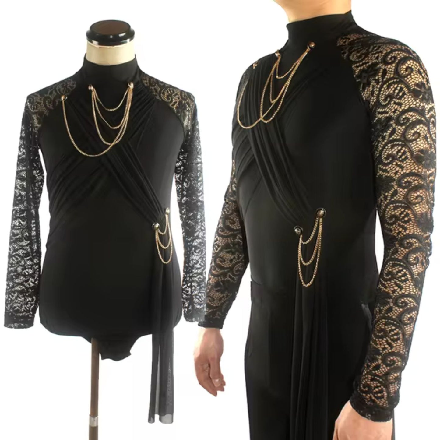 The Virtuoso – Men’s Latin Dance Bodysuit | 817