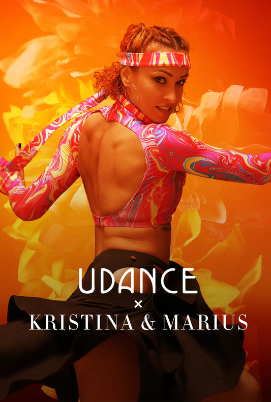 UDance A64 Long Sleeve Latin Crop Top