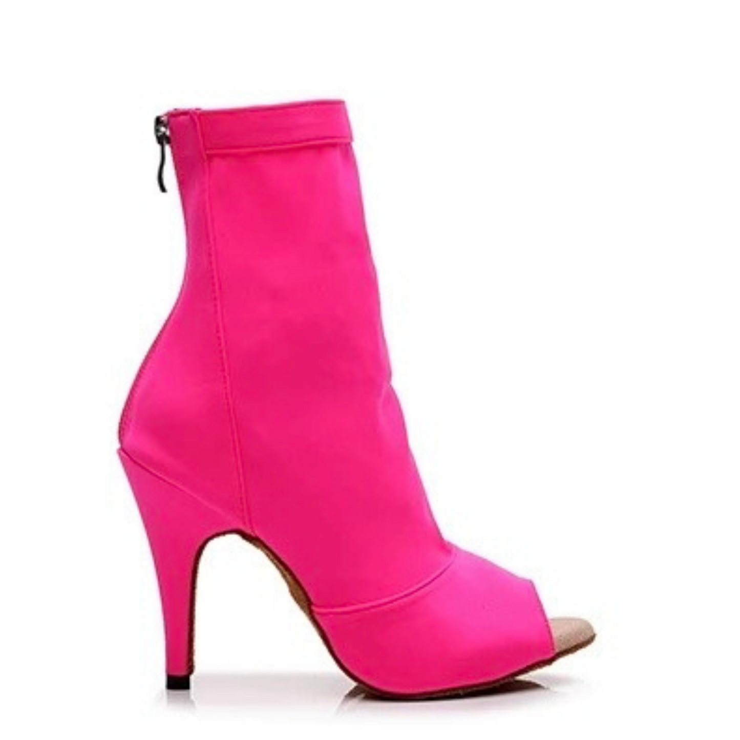 Lebendige Peep-Toe Tanzstiefeletten | 508