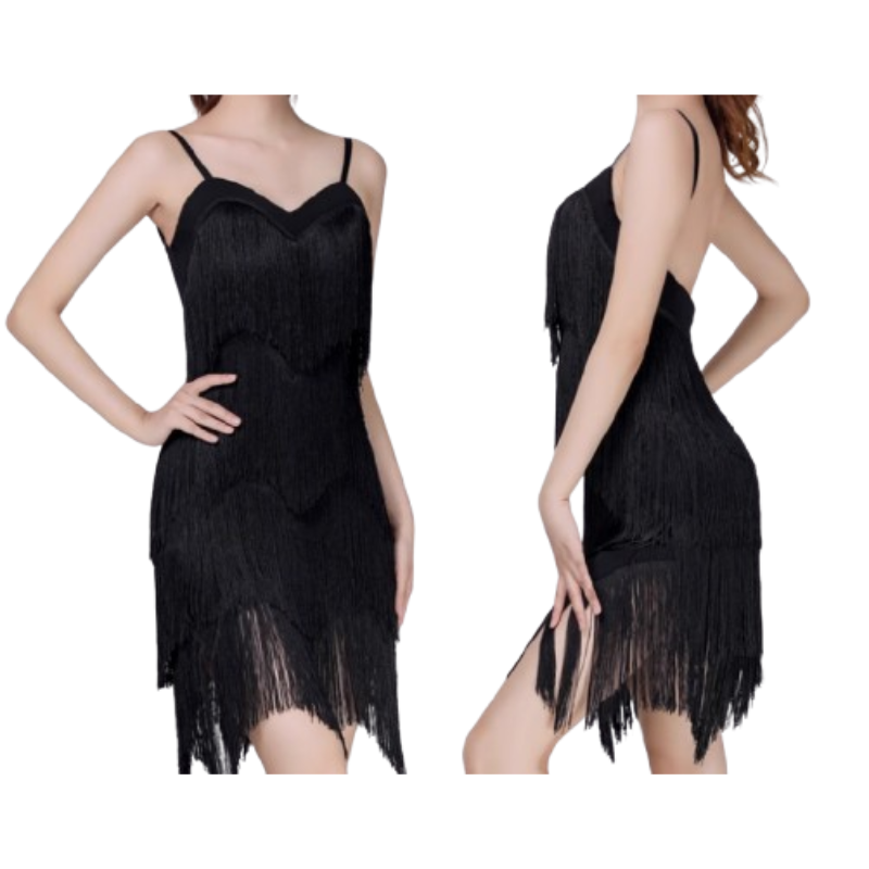 Vibrant Fringe Dance Dress | 164-B