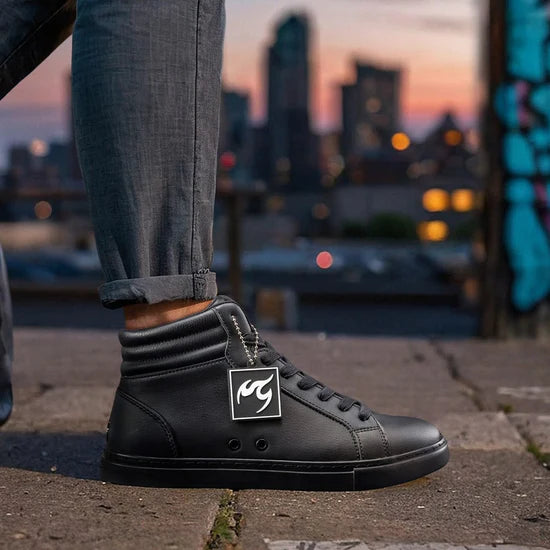 Fuego All-Black High-Top Dance Sneakers