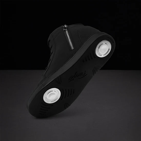 Fuego All-Black Wedge Dance Sneakers