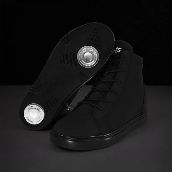 Fuego All-Black Wedge Dance Sneakers