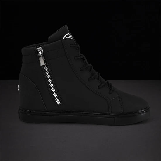 Fuego All-Black Wedge Dance Sneakers