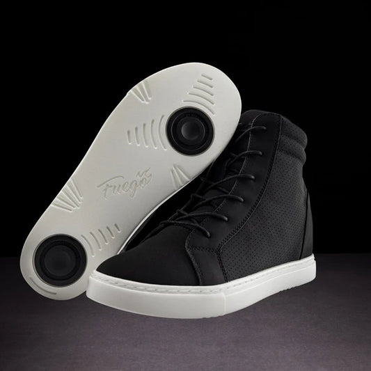 Fuego Black Wedge Dance Sneakers