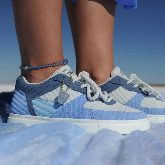 Fuego Jade Blue Low-Top Dance Sneakers
