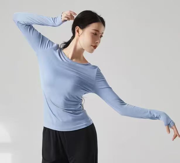 Azure Flow Long Sleeve Dance Top – 919