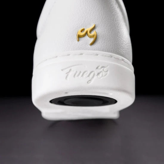 Fuego White Low-Top Dance Sneakers
