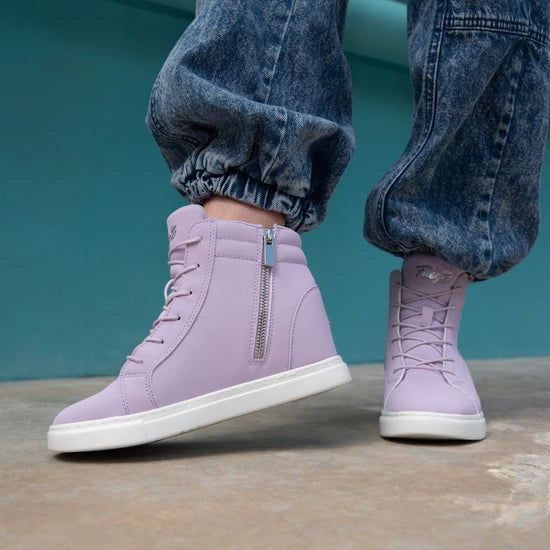 Fuego Lavender Wedge Dance Sneakers