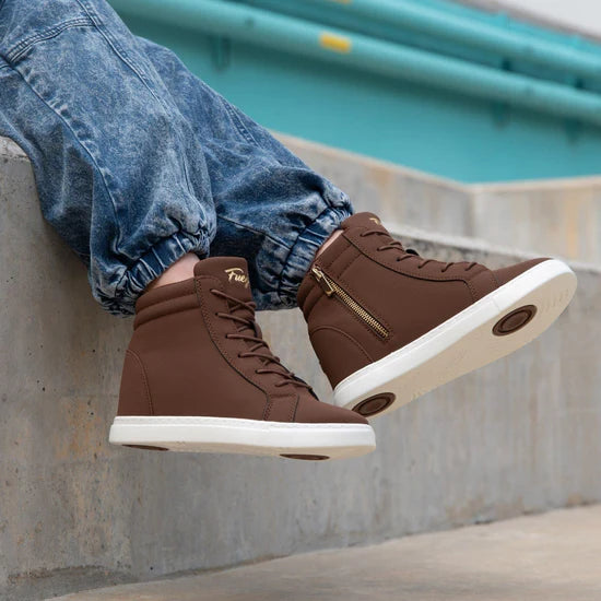 Fuego Mocha Wedge Dance Sneakers