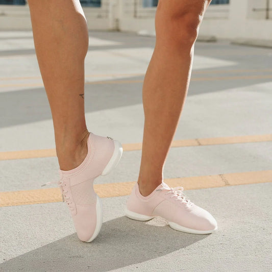 Fuego Pink Split-Sole Dance Sneakers