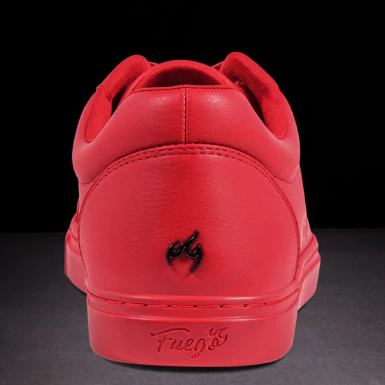 Fuego Red Low-Top Dance Sneakers