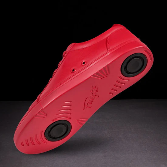 Fuego Red Low-Top Dance Sneakers