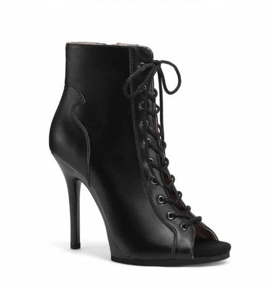 Noir Luxe | Black Lace-Up Dance Boot