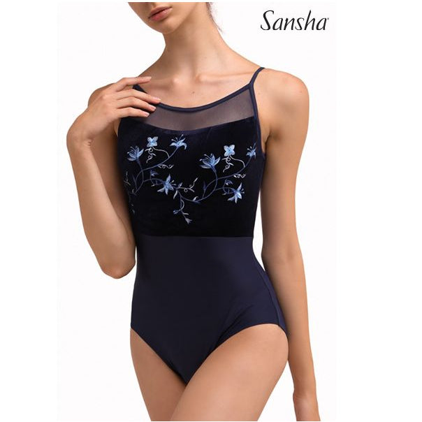 Sansha NARCISSE camisole leotard in Royal Blue