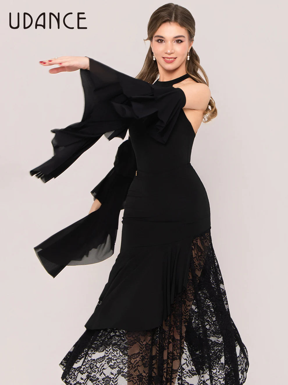 UDANCE Lace Cutout Ballroom Skirt AMD12
