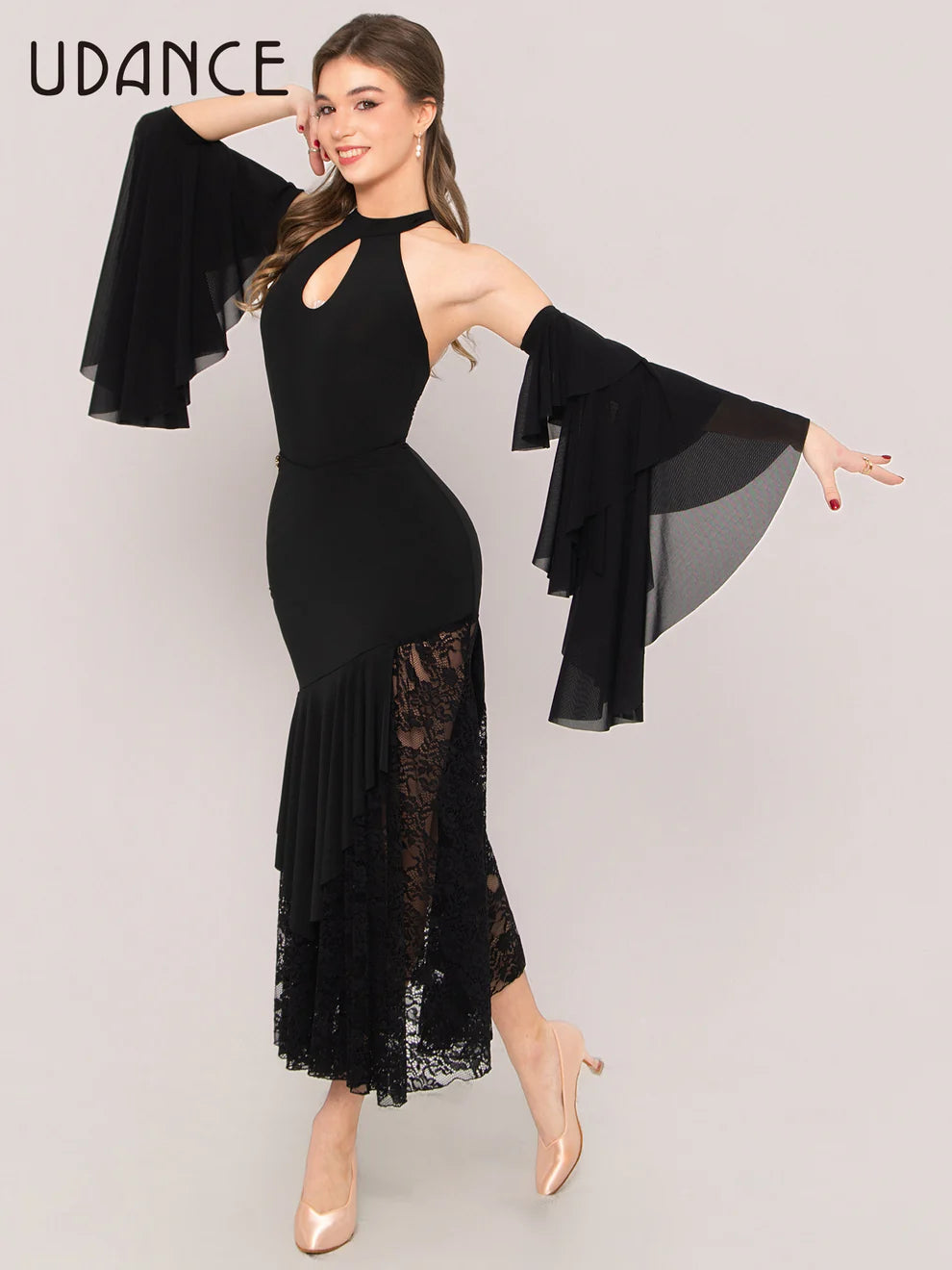 UDANCE Lace Cutout Ballroom Skirt AMD12