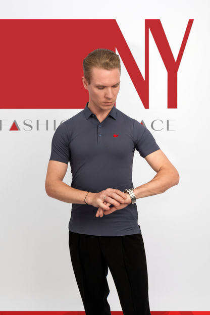 NY Dance Fashion Space | DRI-FIT Polo Gray