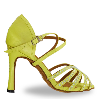 Kaline's Lemon Zest Strappy Dance Heels