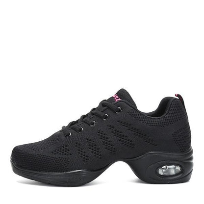 AirFlex jazz sneaker in black, profile view