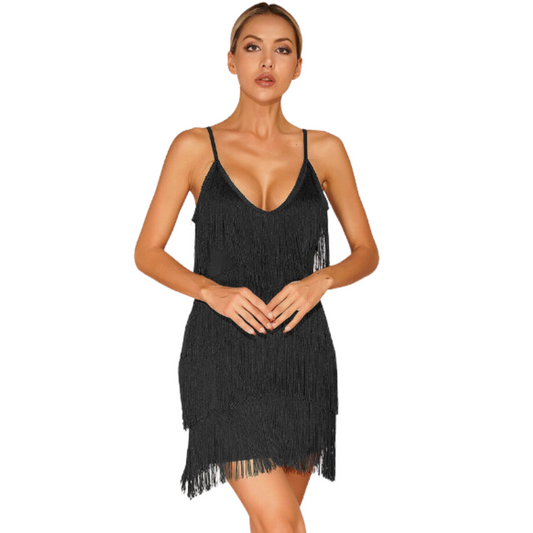 Vibrant Fringe Dance Dress | 164