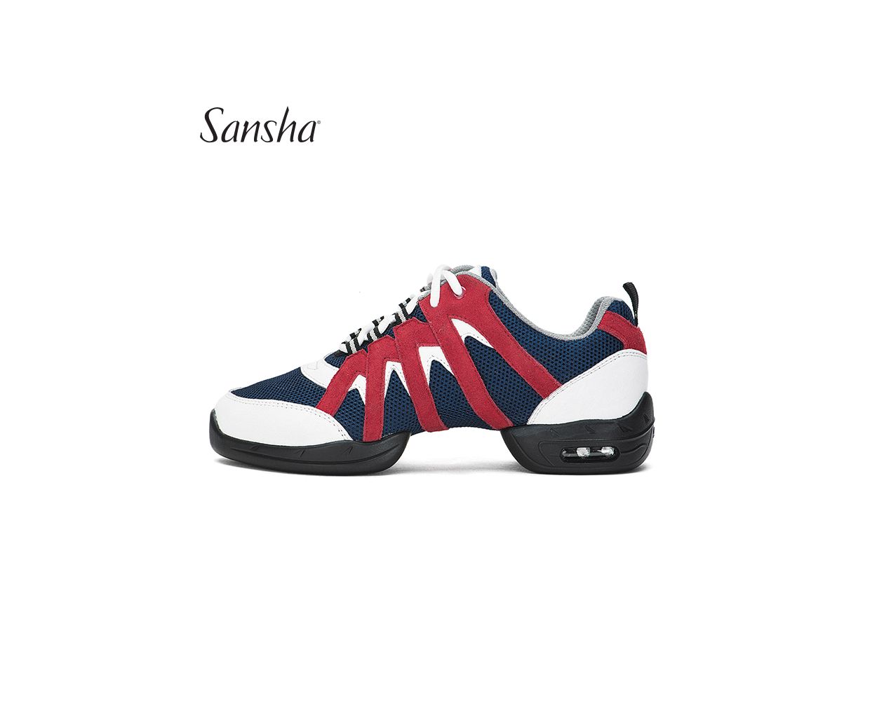 Sansha Sneakers PERFORMANCE P183M - Red and Navy