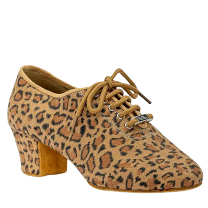 Satin Leopard Practice Shoes T1-B Stylish Durable Les Mourad