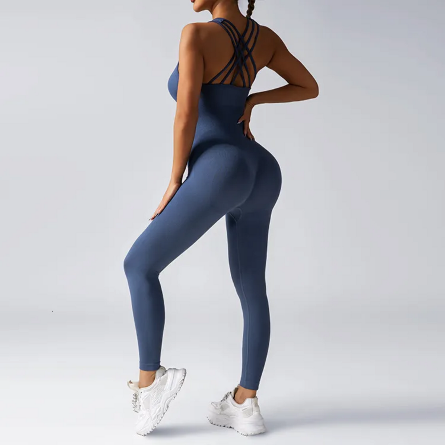 Seamless Hip-Lifting Fitness Bodysuit