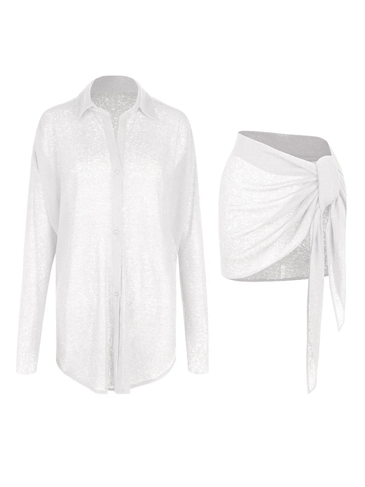 ZYM Lilies Shirt & Skirt Set | 24064