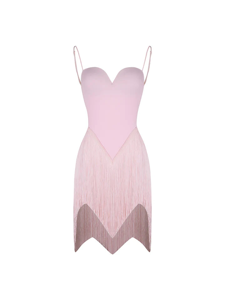 Sway Fringe Dress | 25003 – Pink