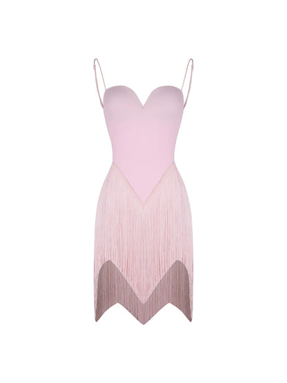 Sway Fringe Dress | 25003 – Pink
