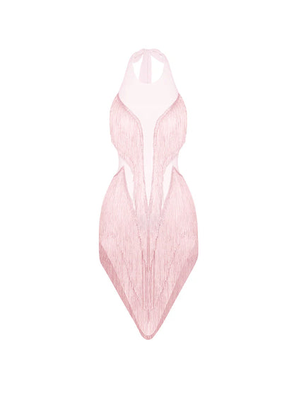 ZYM Daiquiri Fringe Dress | 25046 Pink