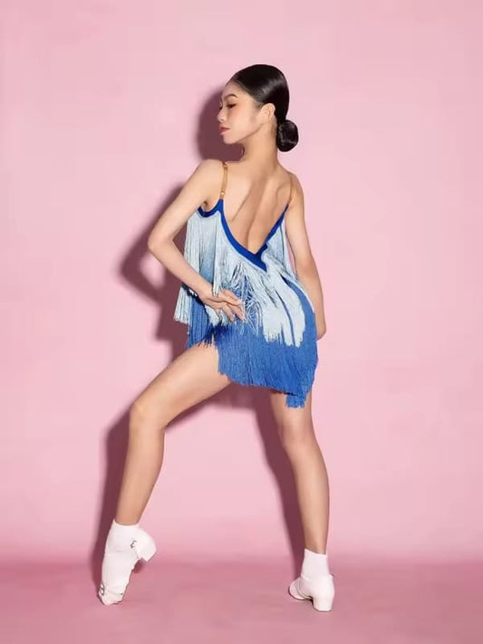 Junior Fringe Latin Dress | 112