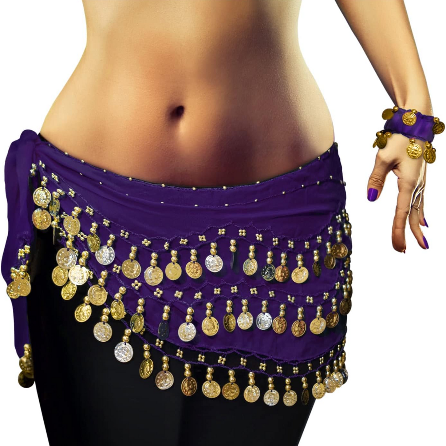 Radiant Rhythms Belly Dance Hip Scarf