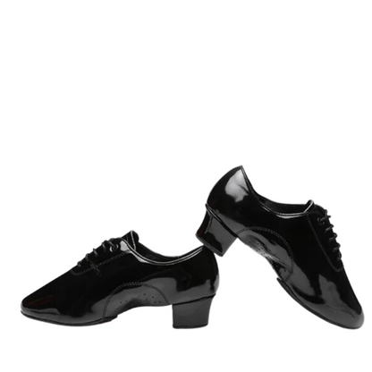 Men's Glossy Latin Dance Shoes | 201-P