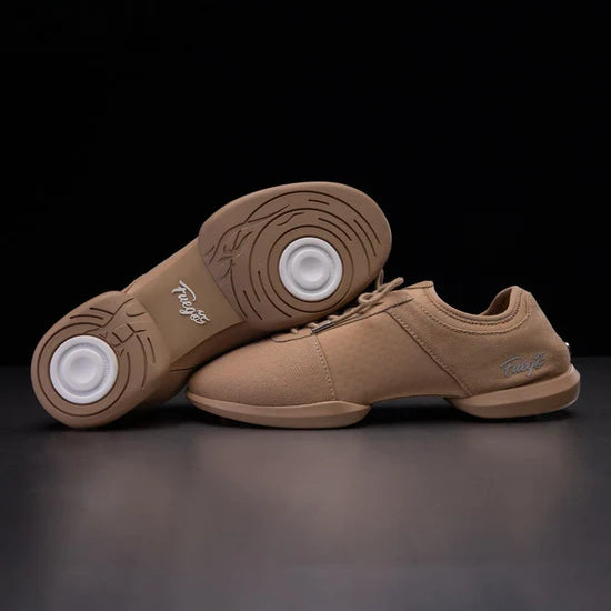 Fuego Latte Split-Sole Dance Sneakers