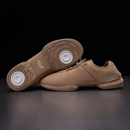 Fuego Latte Split-Sole Dance Sneakers